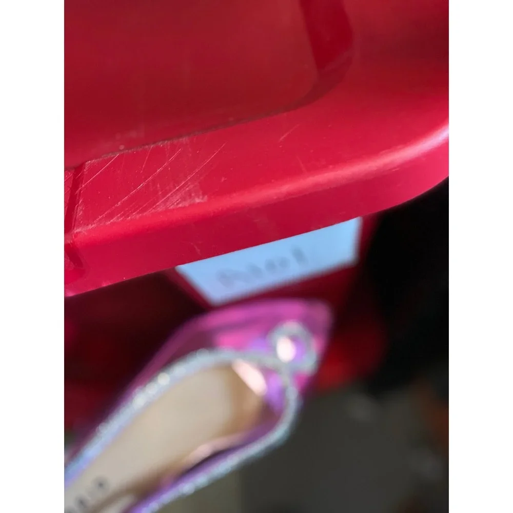 Torrid Pink Rhinestone‎ Slingback Pointed Toe Flats Women's Shoes